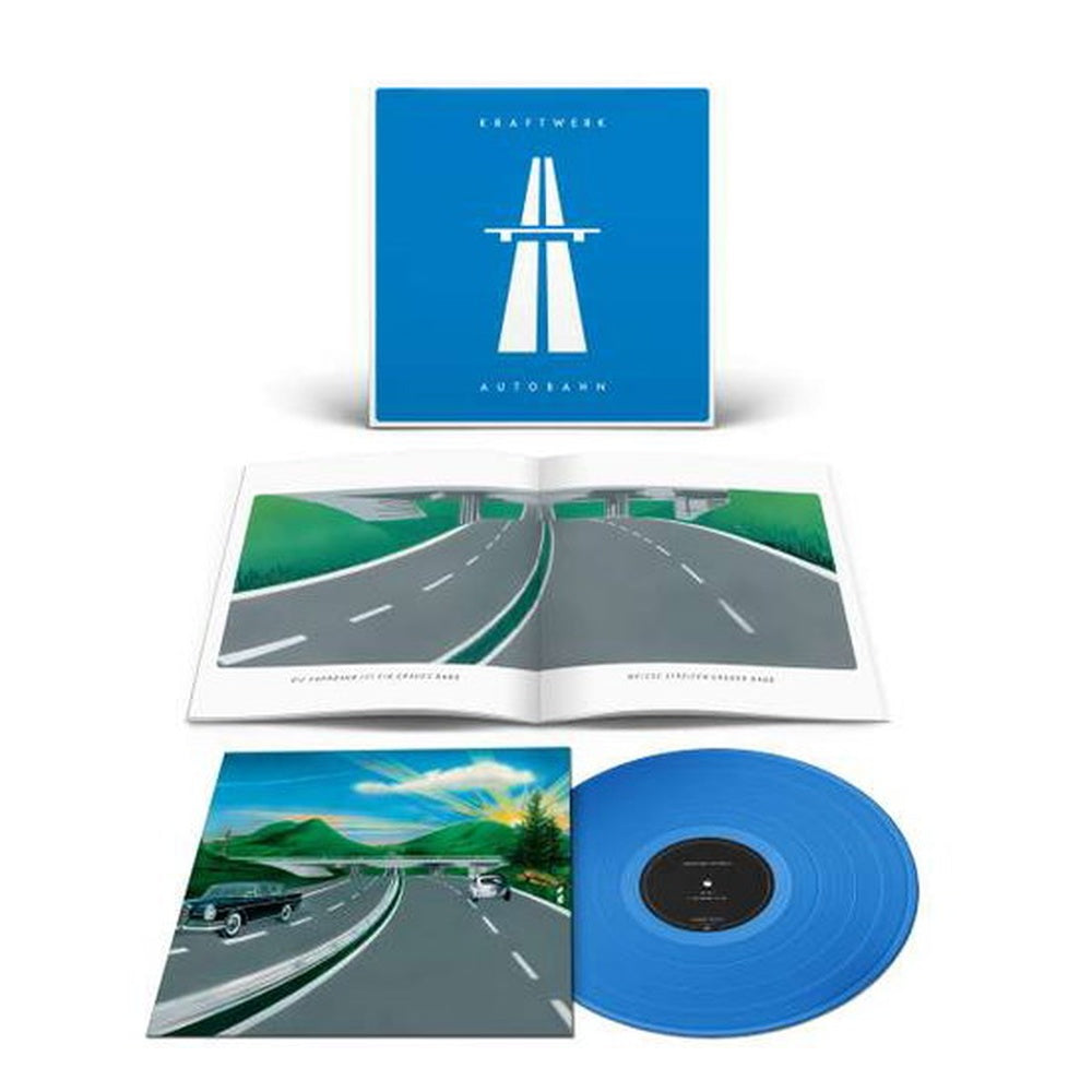 Kraftwerk | Autobahn | LP COLOURED VINYL BLUE BOOKLET front cover