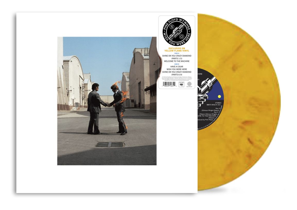 Pink Floyd | Wish You Were Here (50th Ann.) | 1LP Coloured Vinyl Flame Yellow front cover