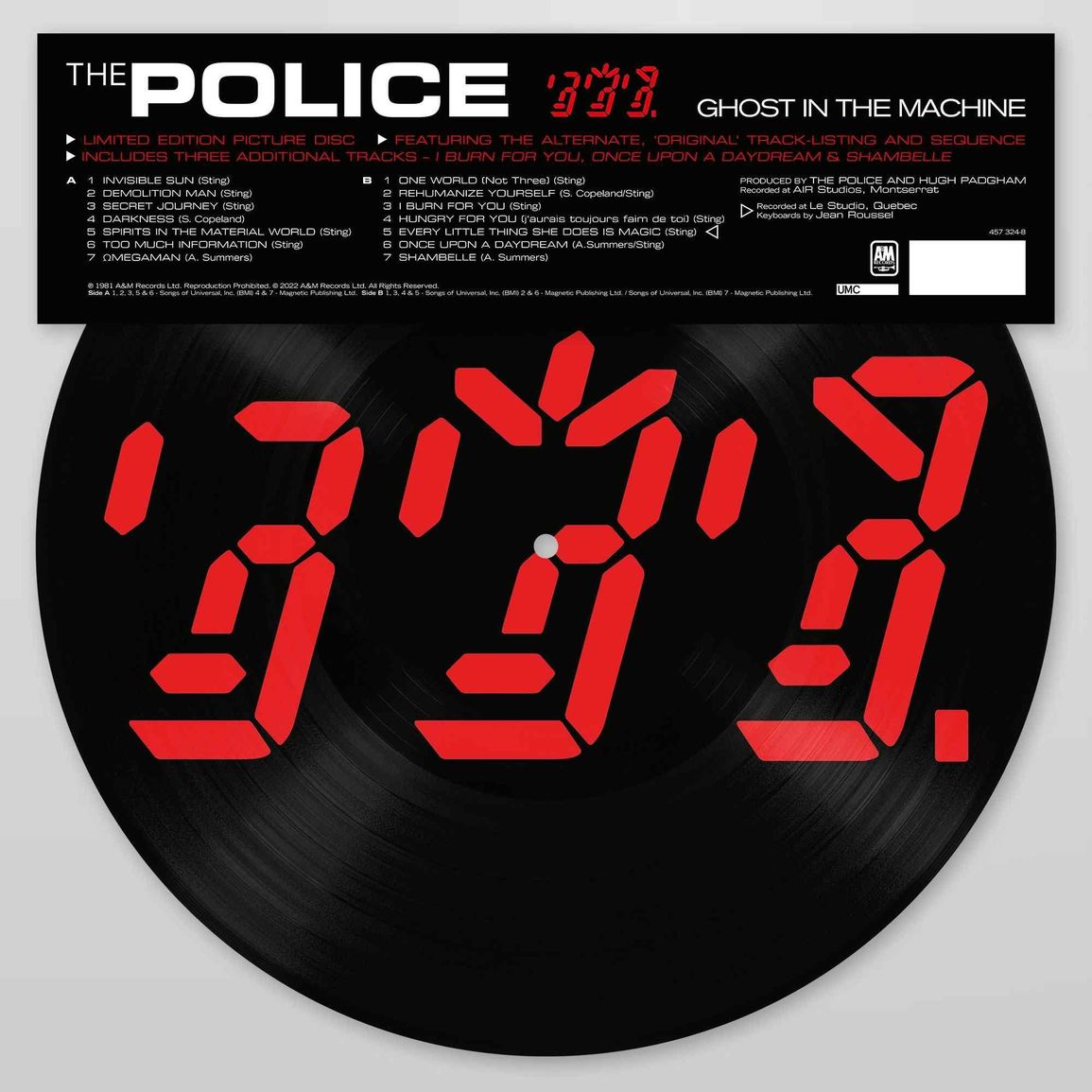 Police, The | Ghost In The Machine | 1LP Picture Disc front cover
