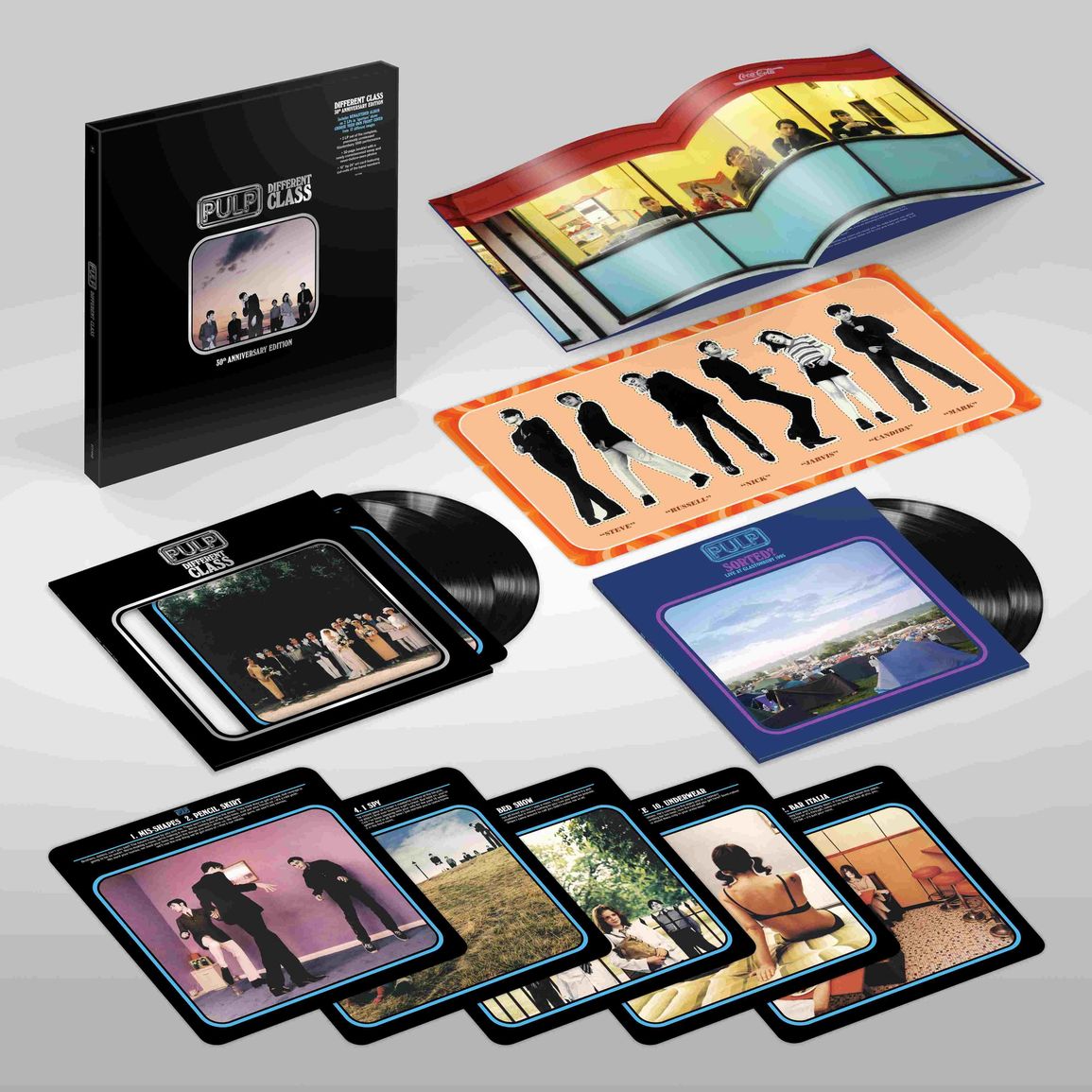 Pulp | Different Class | 4LP Coloured Vinyl BOX Book front cover