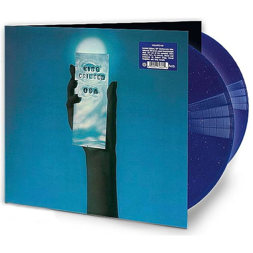 King Crimson | USA (200g / Ltd / 50th Anniv.) | 2LP COLOURED VINYL BLUE SPARKLE front cover