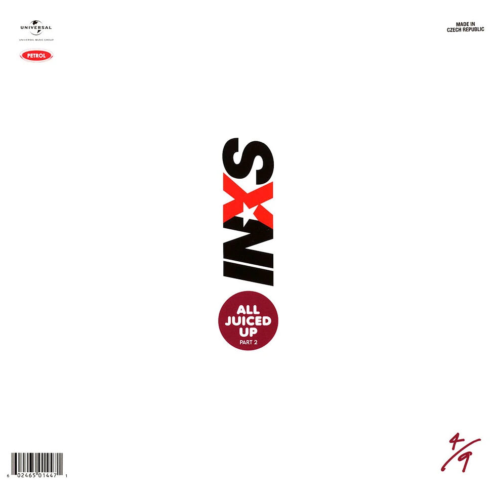 INXS | All Juiced Up Part 2 | 1LP Coloured Vinyl Red front cover