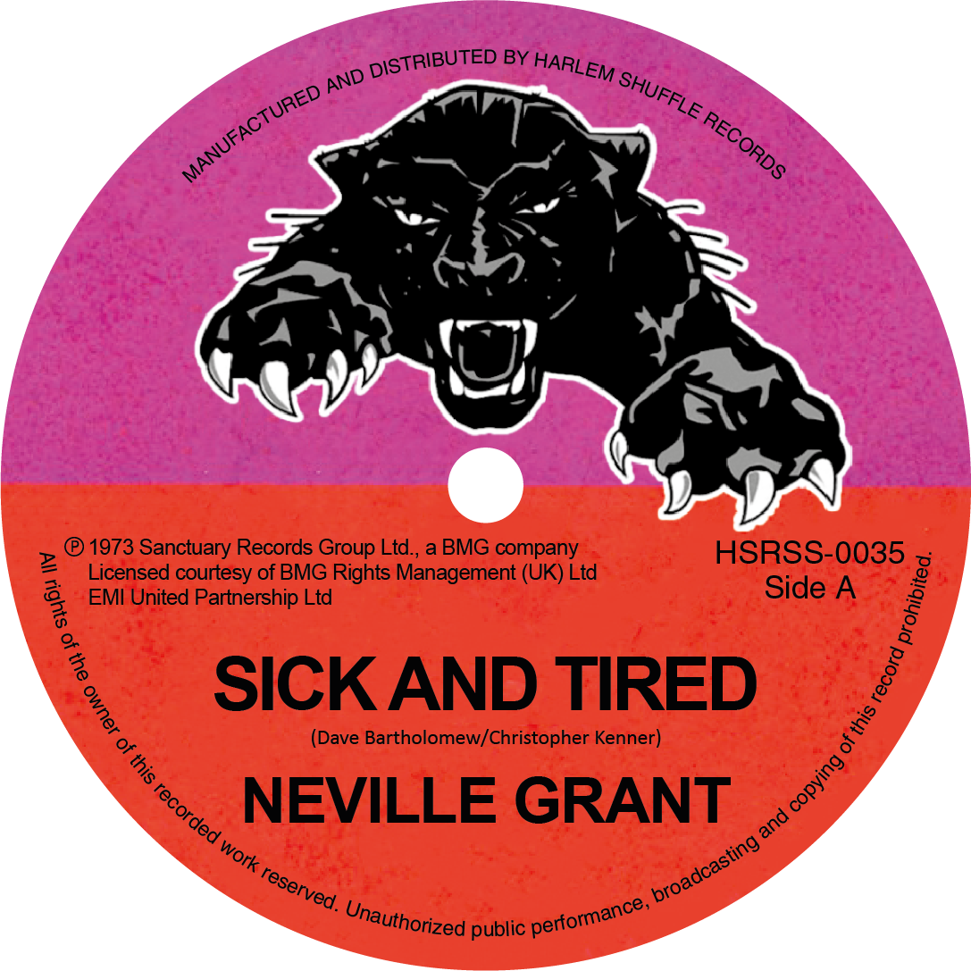 Grant, Neville | Sick& Tired / Black Man's Time (7in) | 1LP