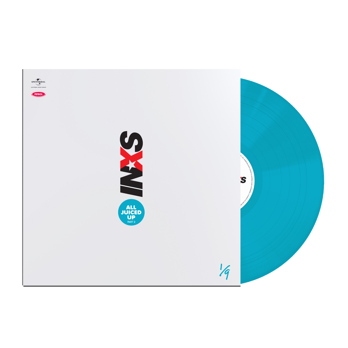INXS | All Juiced Up Part 2 | 1LP Coloured Vinyl Blue front cover