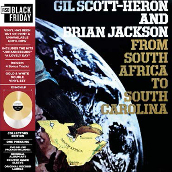 Gil Scott-Heron & Brian Jackson | From South Africa To South Carolina - Black Friday 2024 (Gold/White Vinyl 2lp) | 2LP