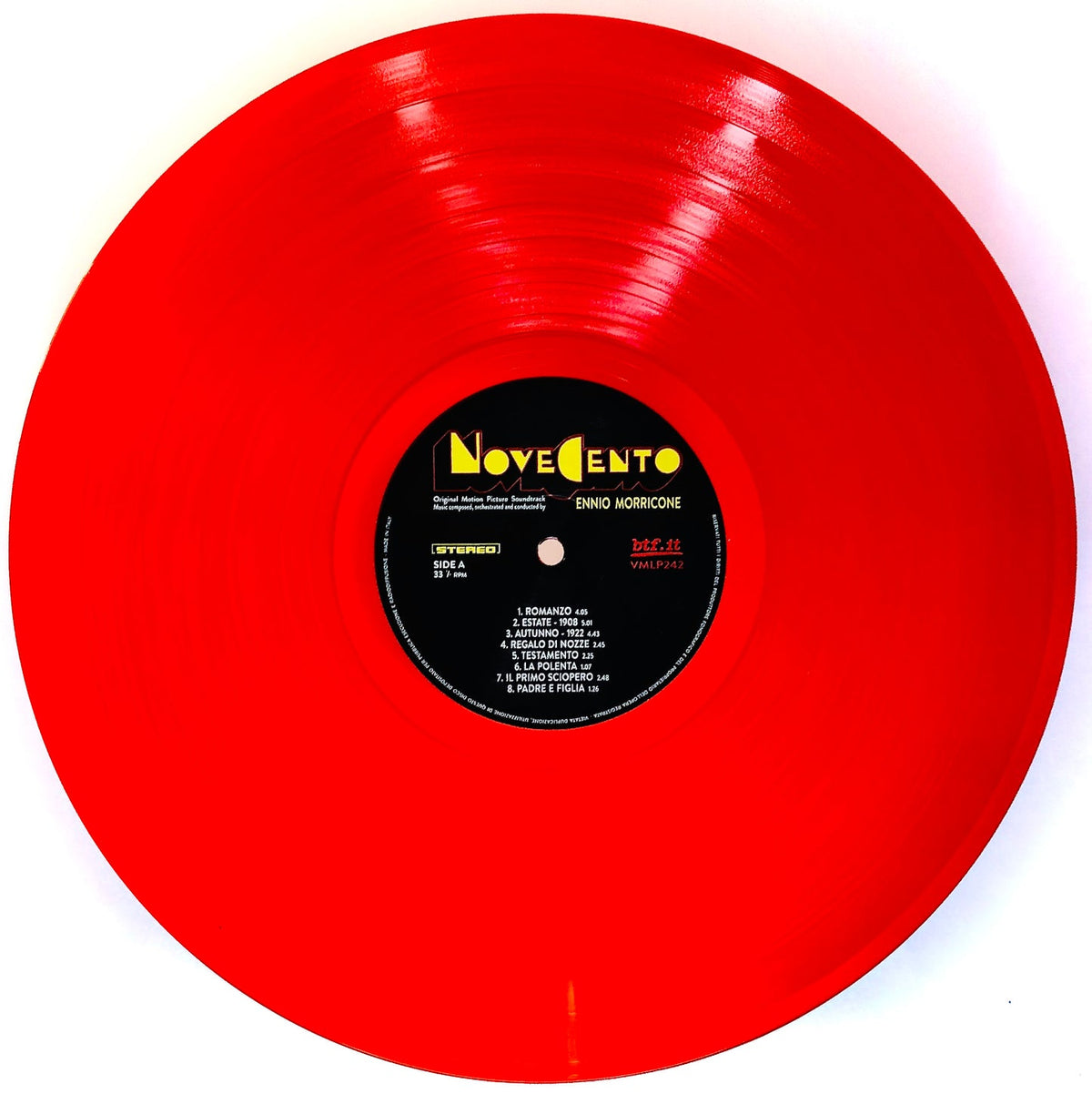 Morricone, Ennio | Novecento | 1LP Coloured Vinyl Red front cover