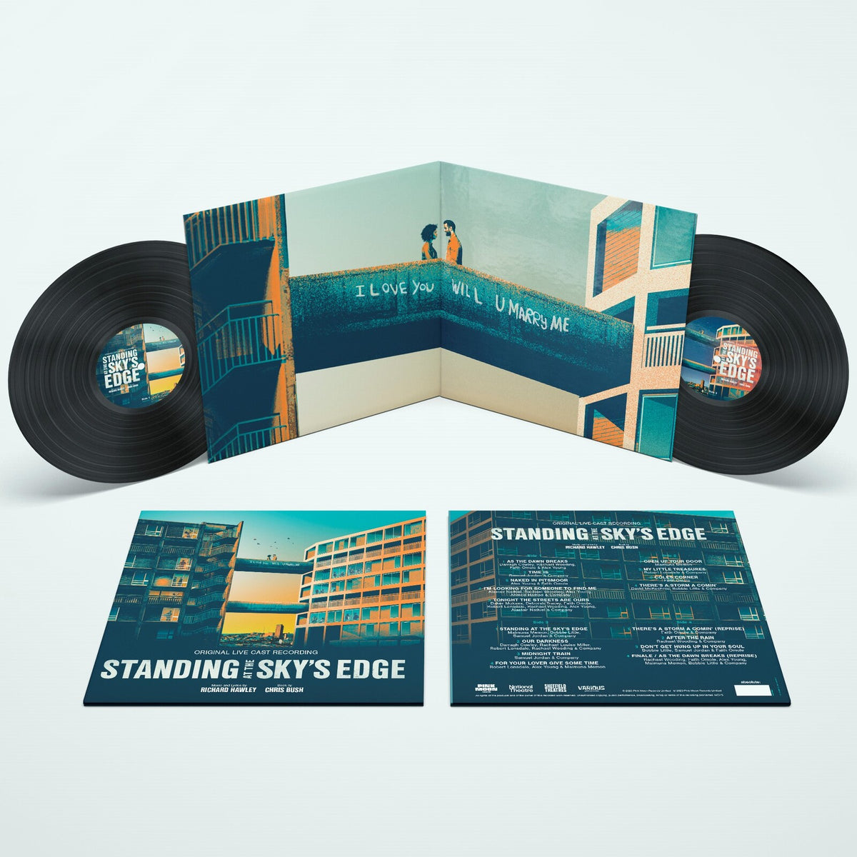 Hawley, Richard | Standing at The Sky’s Edge | 2LP Gatefold Sleeve  Coloured Vinyl Blue front cover