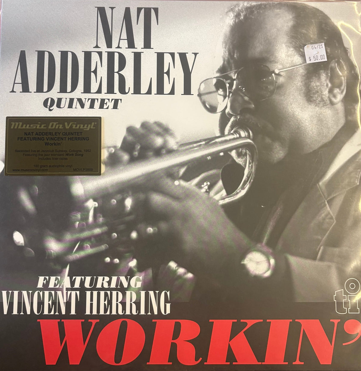Nat Adderley Quintet | Workin' | 1LP Coloured Vinyl Black front cover