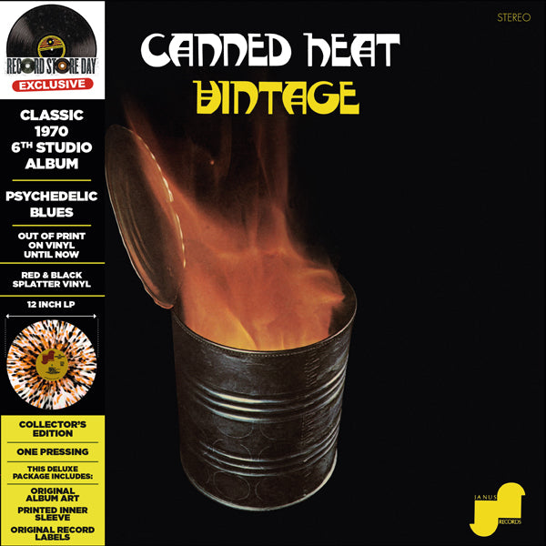 Canned Heat | Vintage (Splatter Orange/Noir Vinyl +Cd)(Rsd 2023) | LP
