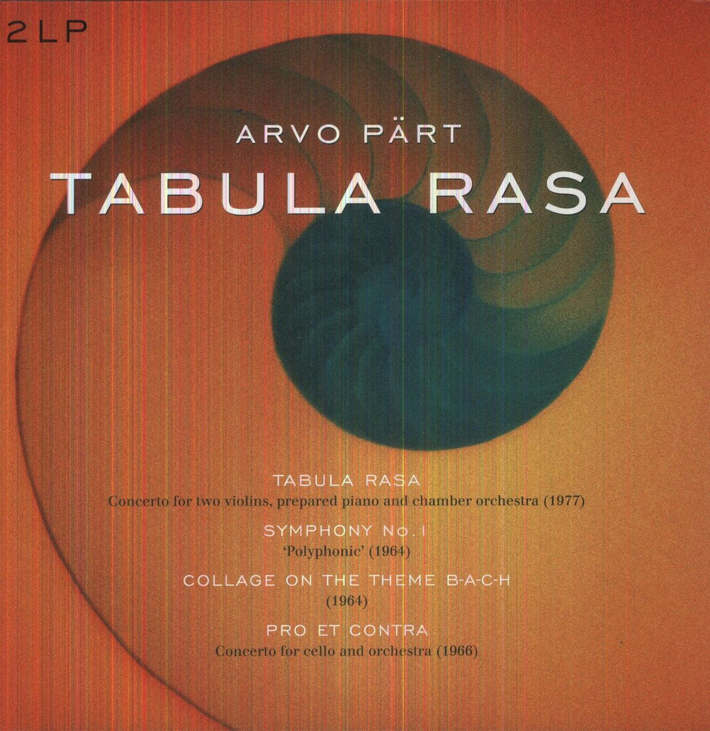 Part, Arvo | Tabula Rasa/Symphony 1 | 2LP front cover