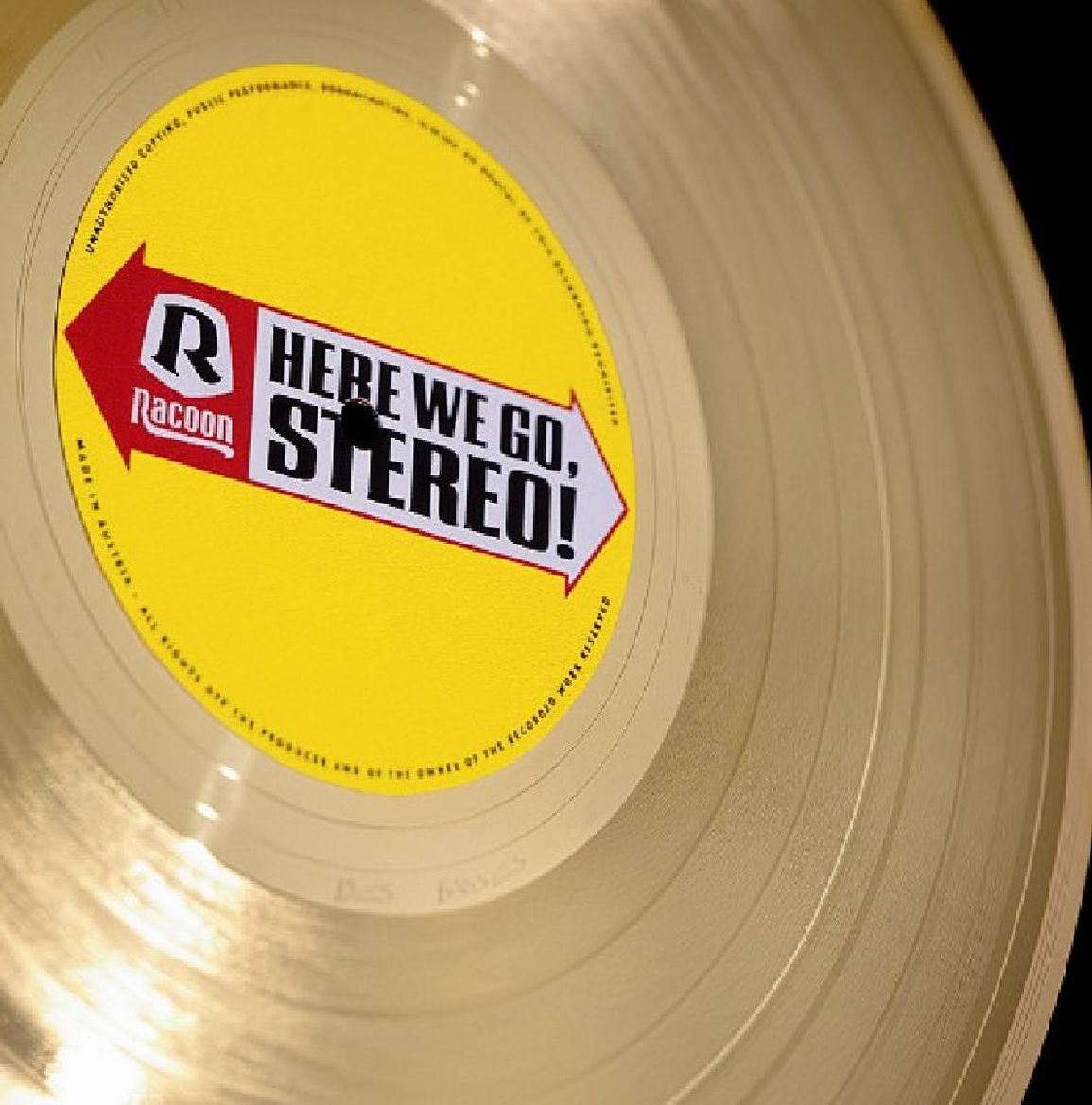 Racoon | Here We Go Stereo | CD front cover