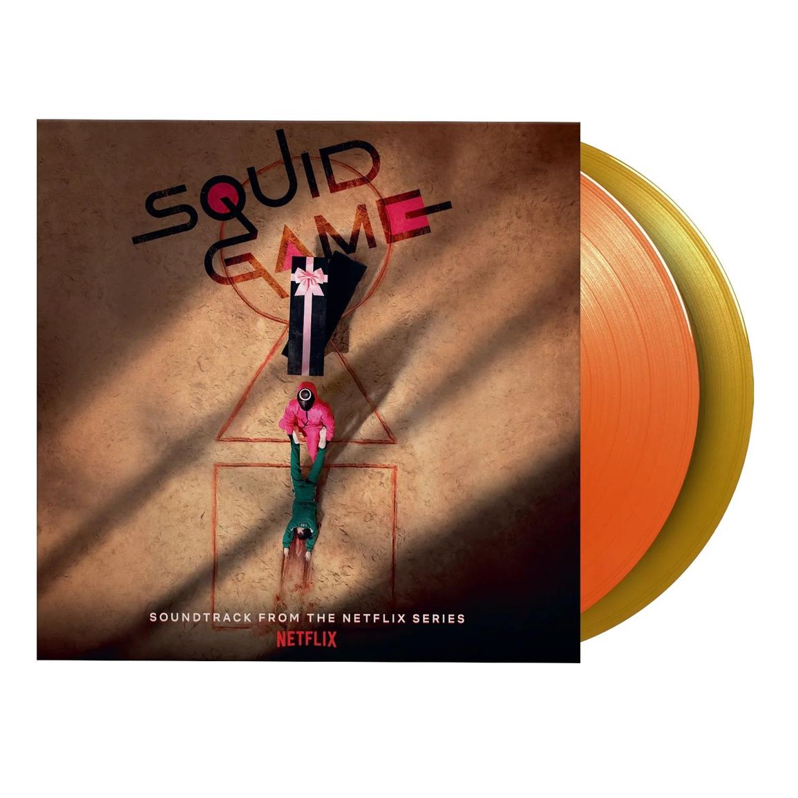 OST (Official Soundtrack) | Squid Game | 2LP Coloured Vinyl Orange & Yellow front cover