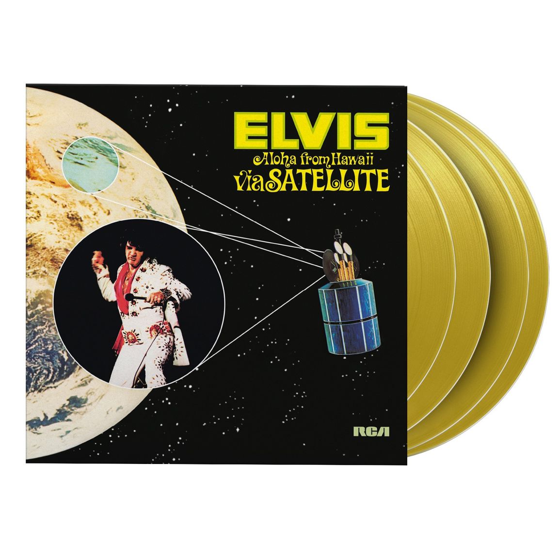 Presley, Elvis | Aloha From Hawaii Via Satellite (Col) | 4LP front cover