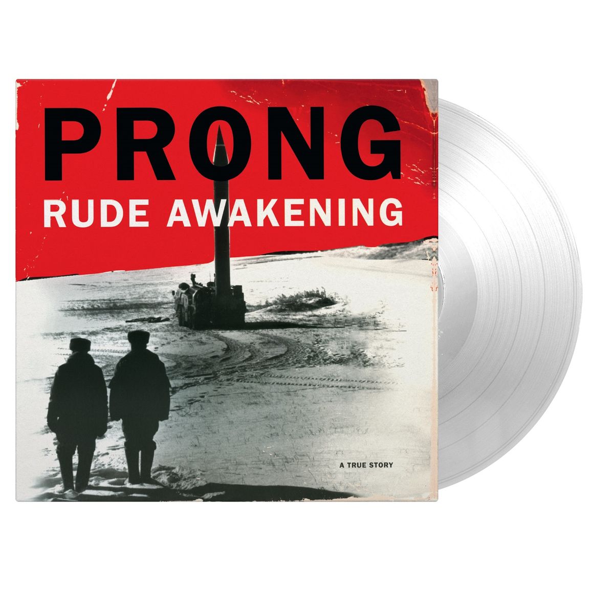 Prong | Rude Awakening | 1LP Coloured Vinyl Crystal Clear Transparent front cover