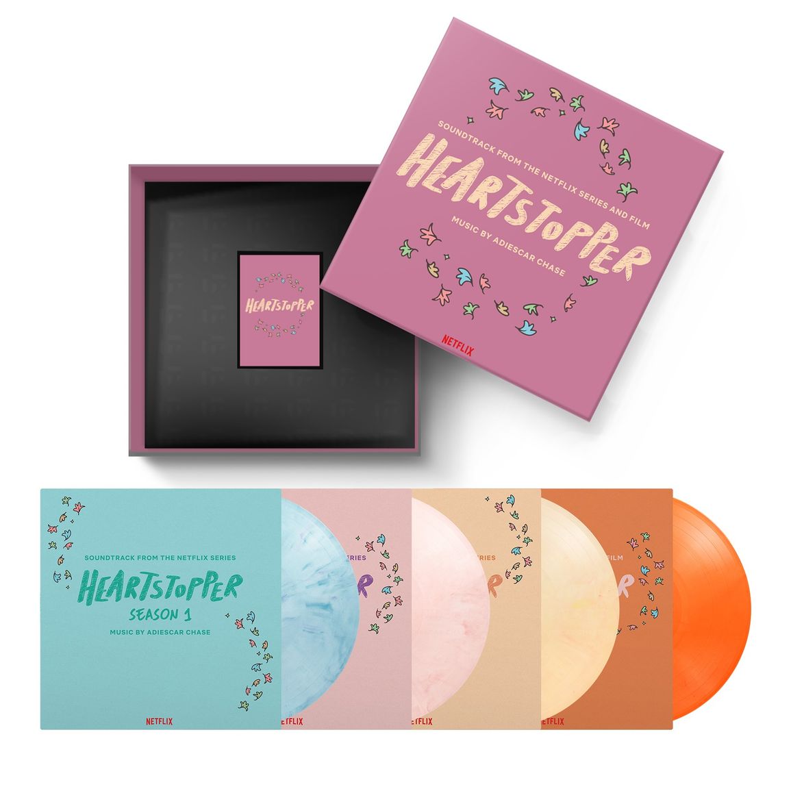 OST (Official Soundtrack) | Heartstopper Boxset | 4LP Coloured Vinyl front cover