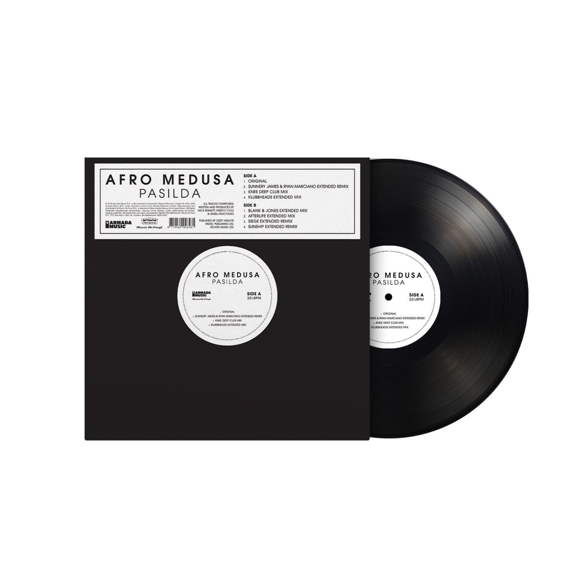 Afro Medusa | Pasilda | 12-inch Single Black Vinyl