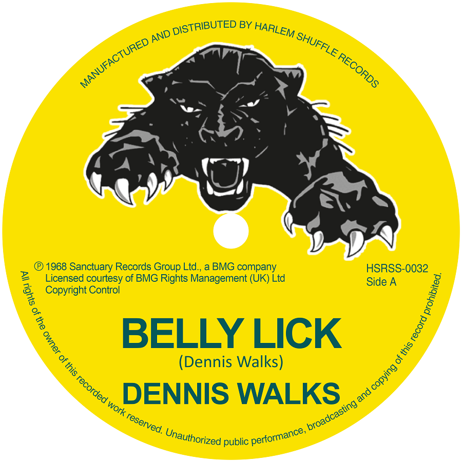 Dennis Walks | Belly Lick b/w Drumbago / The Game Song (7in) | 1LP