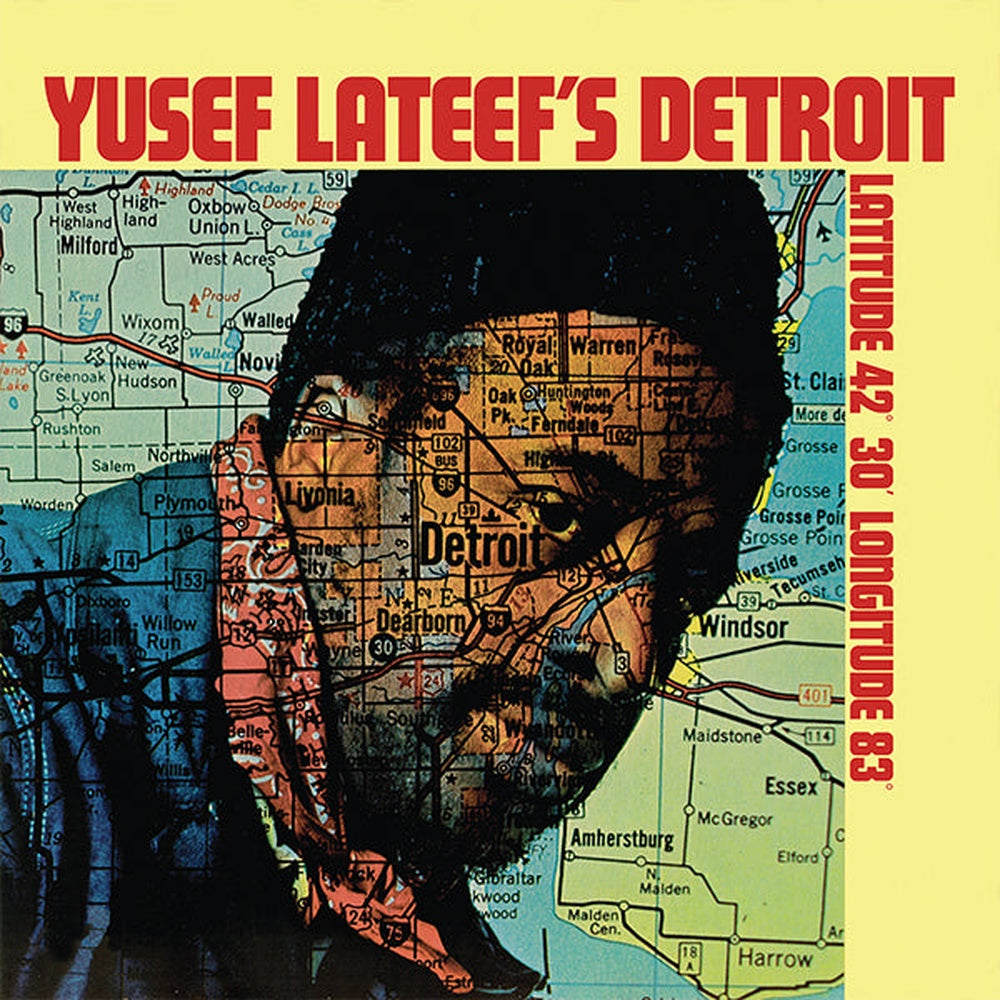 Yusef Lateef | Detroit Latitude 42 30' Longitude 83 | 1LP front cover