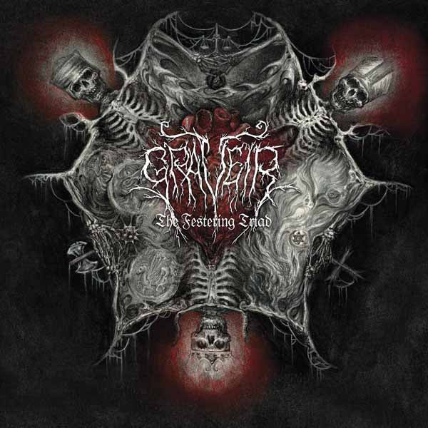 Graveir | The Festering Triad (Red Black Splatter Vinyl) | LP