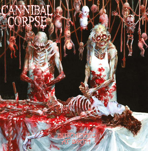 Cannibal Corpse | Butchered At Birth (White W/ Red Splatter Vinyl) | LP
