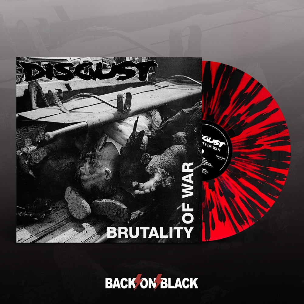 Disgust | Brutality Of War (Red W/ Black Splatter Vinyl) | LP