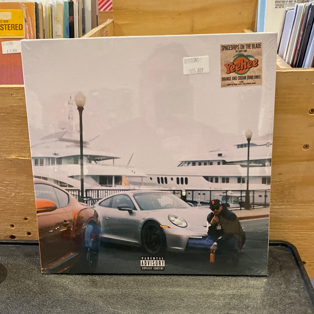 June, Larry | Spaceships On The Blade | 2LP front cover