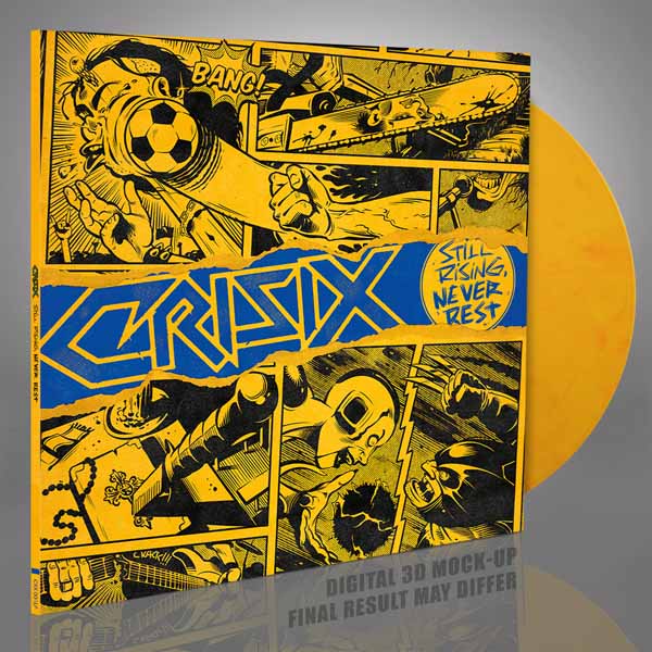 Crisix | Still Rising… Never Rest (Yellow Flame Vinyl) | LP