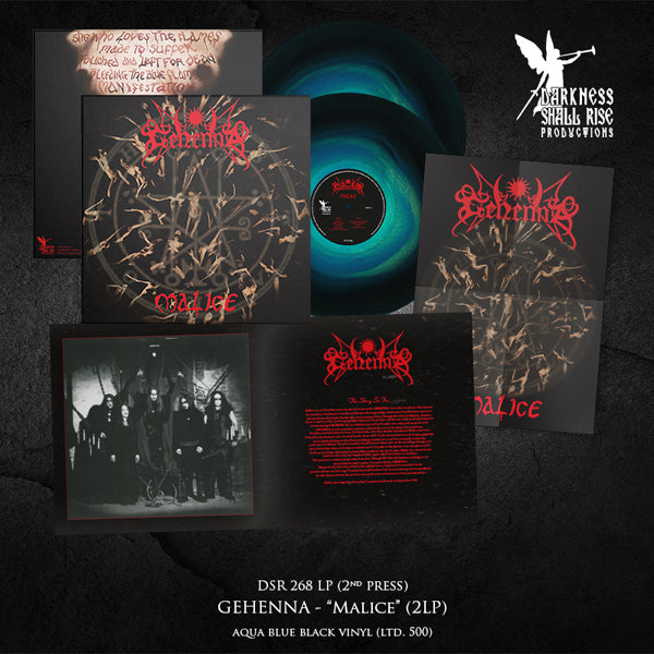 Gehenna | Malice (Our Third Spell) (Aqua Blue Black Ice Vinyl 2lp) | 2LP