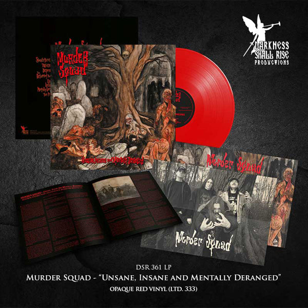 Murder Squad | Unsane, Insane And Mentally Deranged (Red Vinyl) | LP