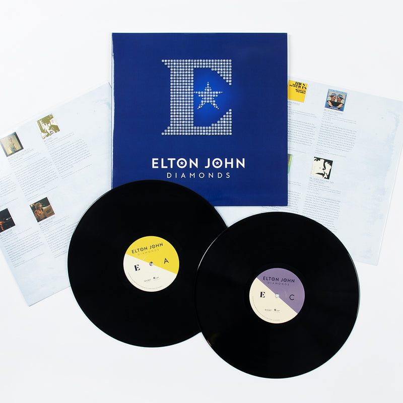John, Elton | Diamonds (Greatest Hits / MP3) | 2LP - 180g Gatefold Sleeve front cover
