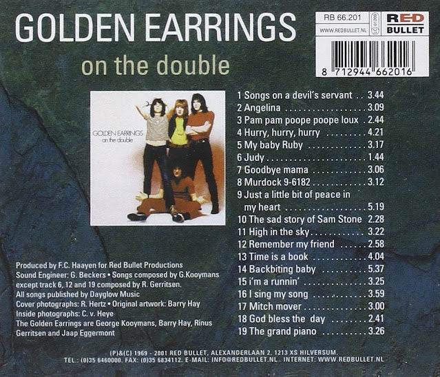 Golden Earring | On The Double | 2LP Coloured Vinyl front cover