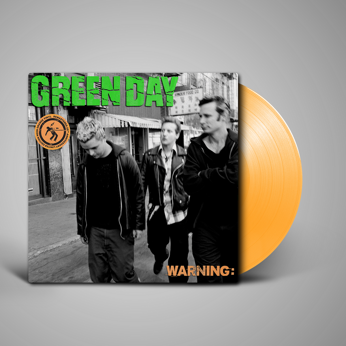 Green Day | Warning | 1LP Coloured Vinyl Orange front cover