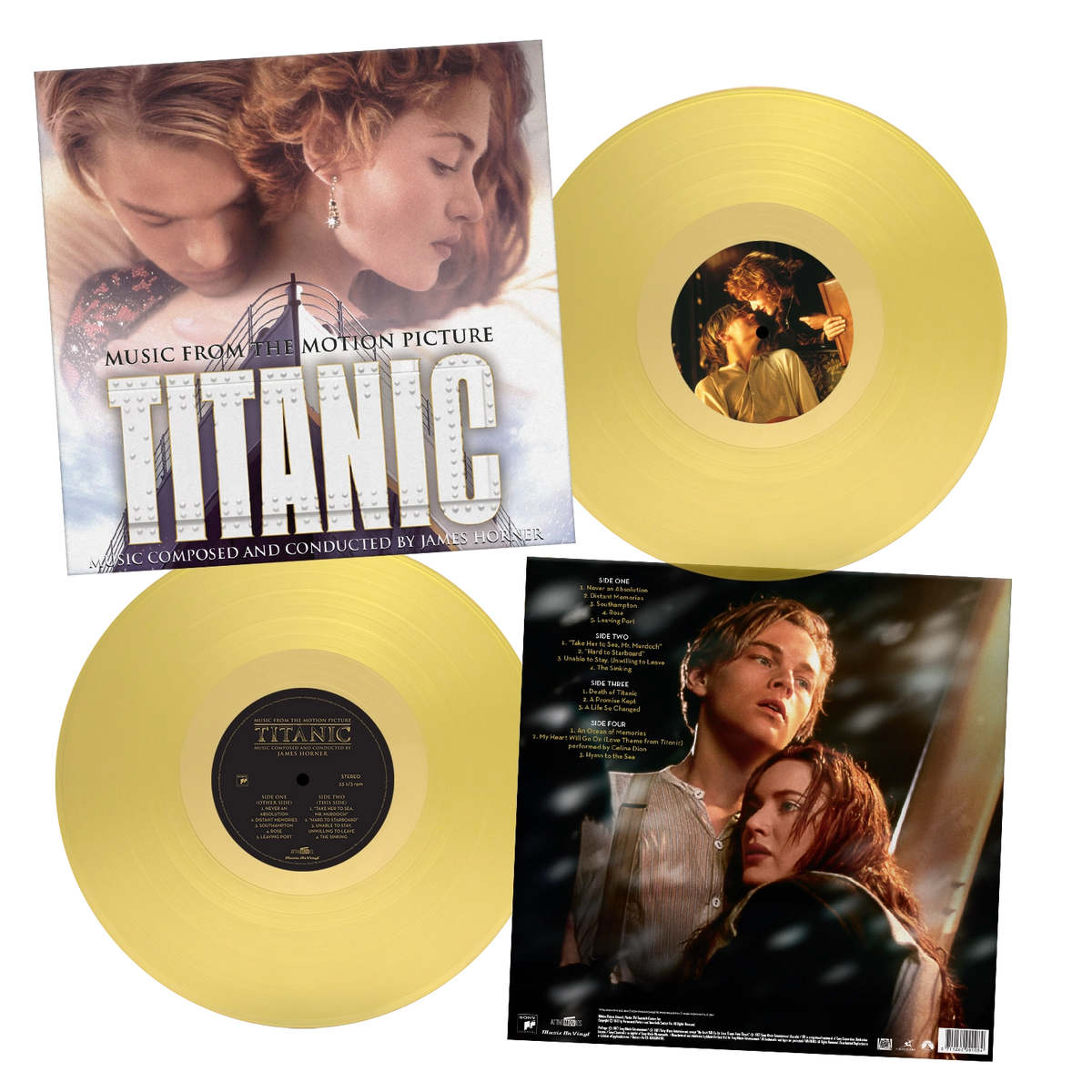 OST (Official Soundtrack) | Titanic | 2LP Coloured Vinyl Yellow front cover