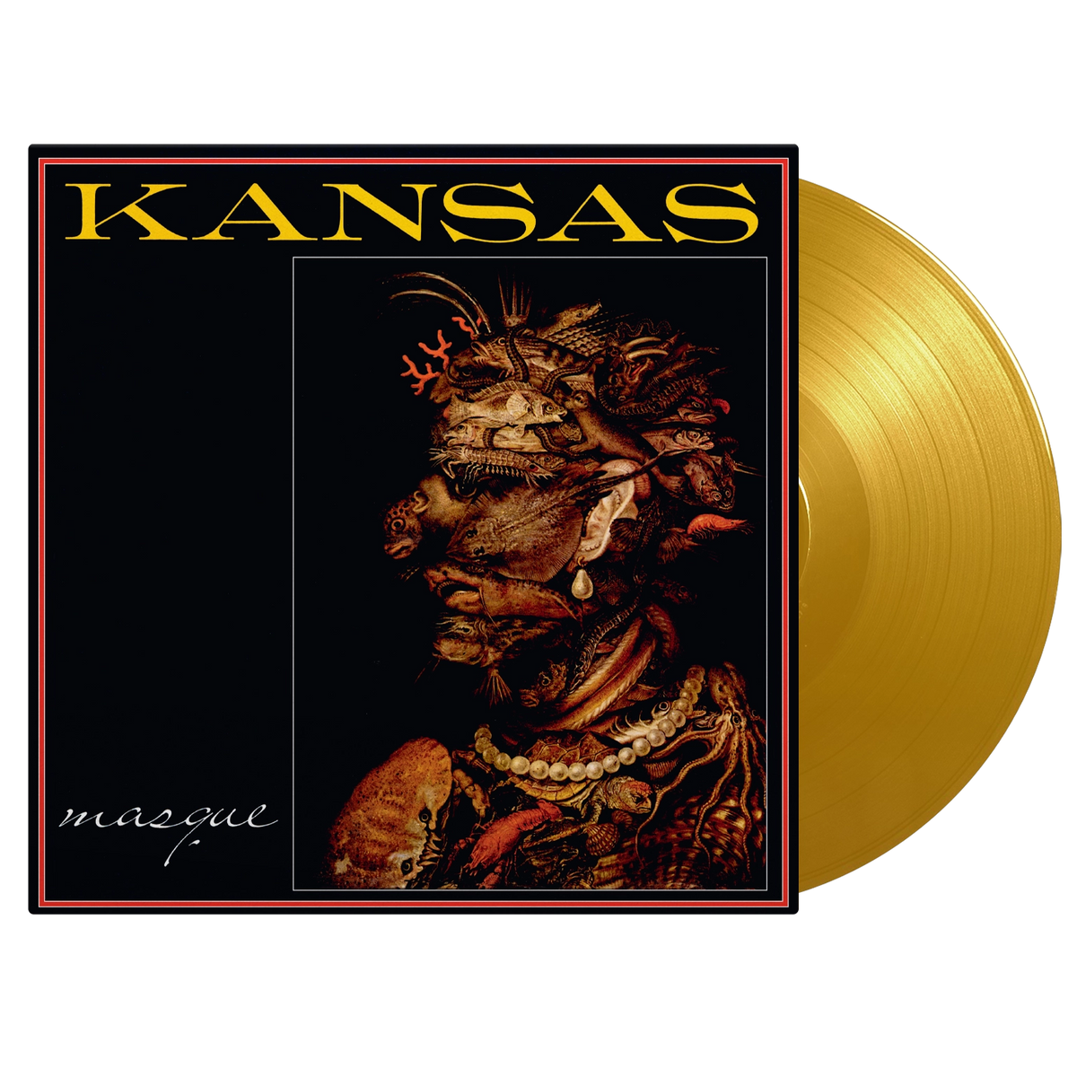 Kansas | Masque | 1LP Coloured Vinyl Yellow front cover