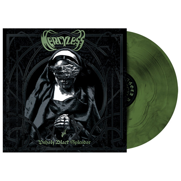 Mercyless | Unholy Black Splendor (Re-Issue) (Olive Green / Black Galaxy Vinyl) | LP