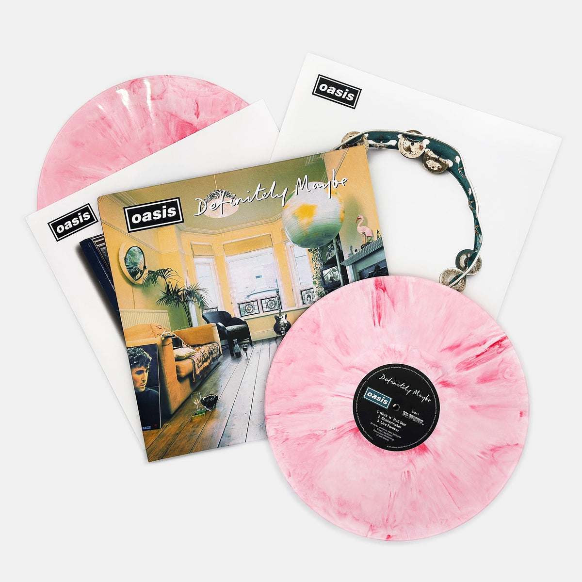 Oasis | Definitely Maybe | 2LP Coloured Vinyl Remastered Gatefold Sleeve front cover