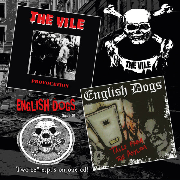 English Dogs / The Vile | Tales From The Asylum / Provocation | CD