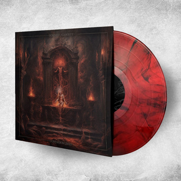 Horned Almighty | Contagion Zero (Transparent Red / Black Marble Vinyl) | LP