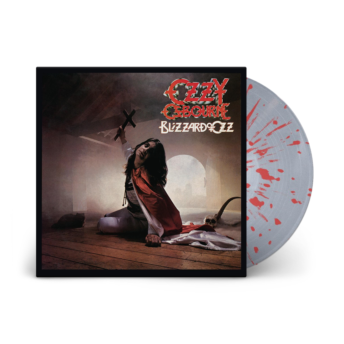 Osbourne, Ozzy | Blizzard Of Ozz | 1LP Coloured Vinyl Silver With Red Swirl front cover