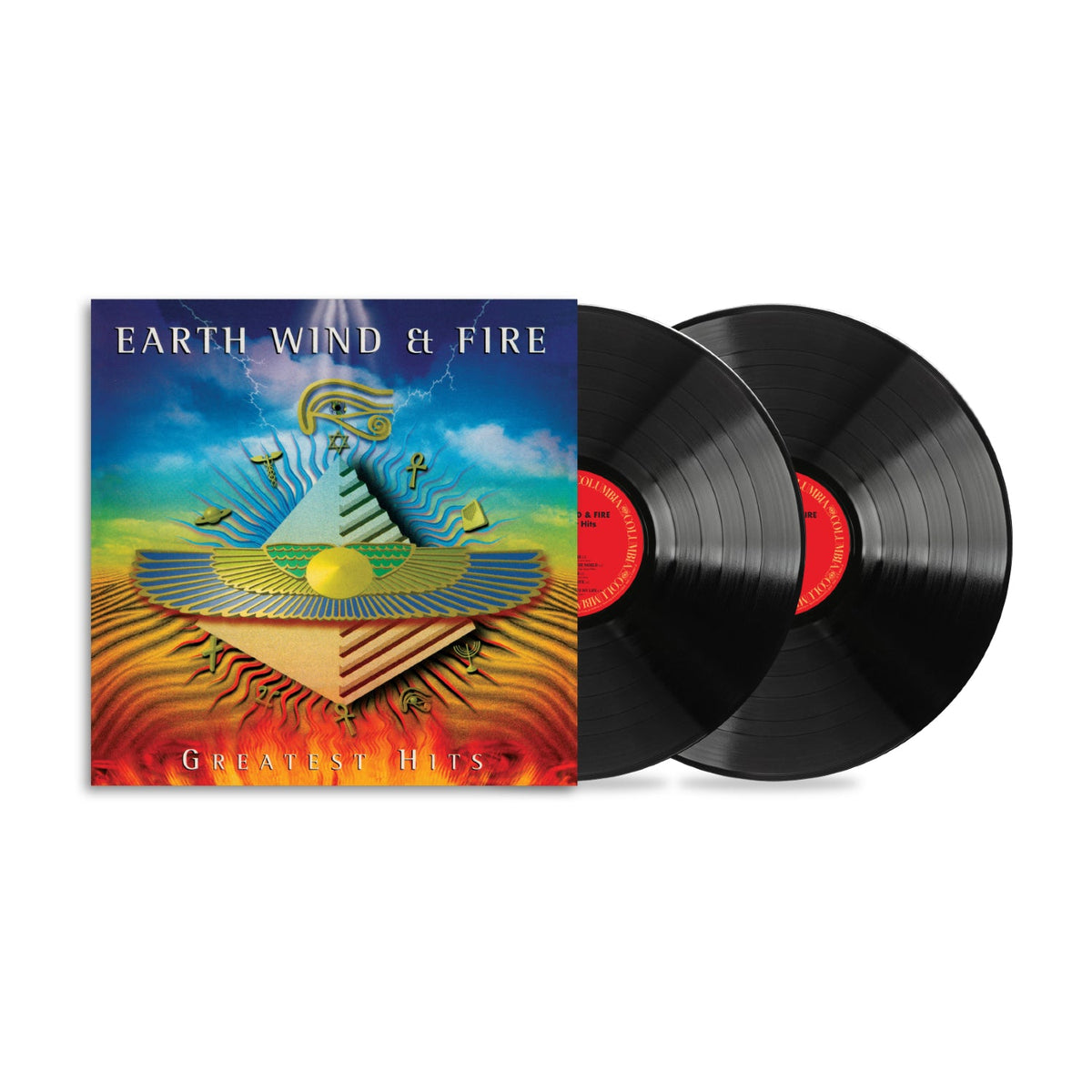 Earth Wind and Fire | Greatest Hits | 2LP Coloured Vinyl Black front cover