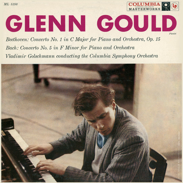 Gould, Glenn | Plays Beethoven & Bach Concerto | 1LP front cover