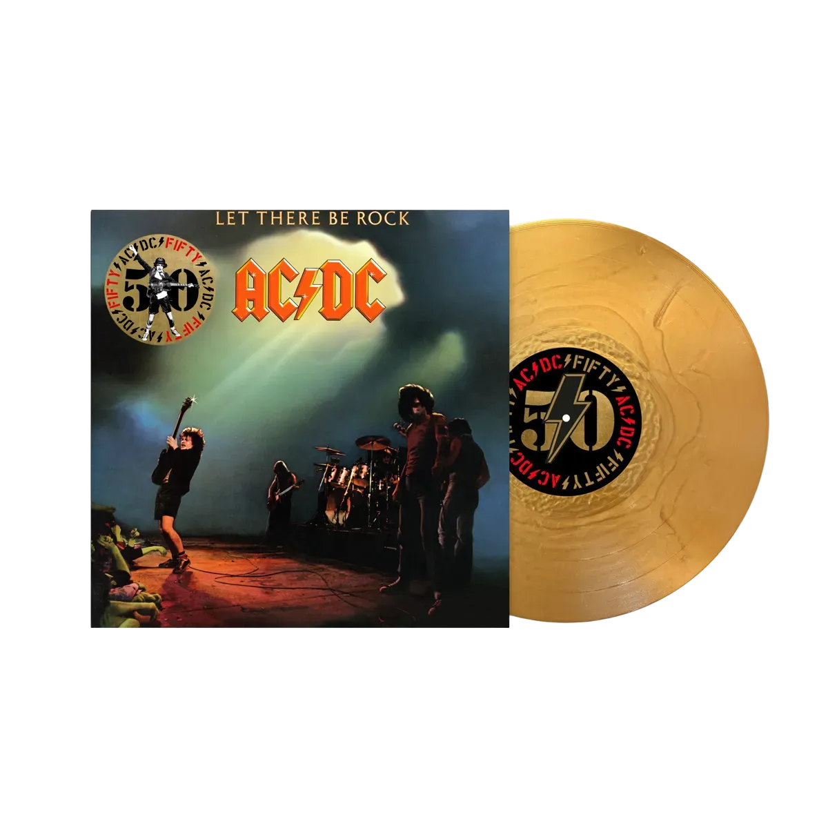 AC/DC - Let There Be Rock 50th Anniversary gold vinyl