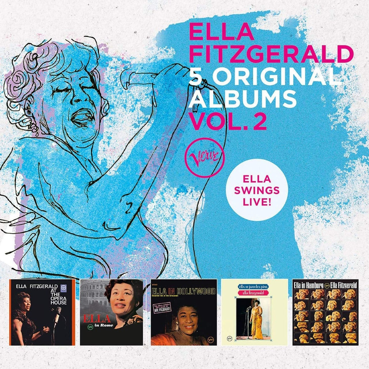 Ella Fitzgerald | 5 Original Albums: Ella Swings Live! – Volume 2 | 5CD