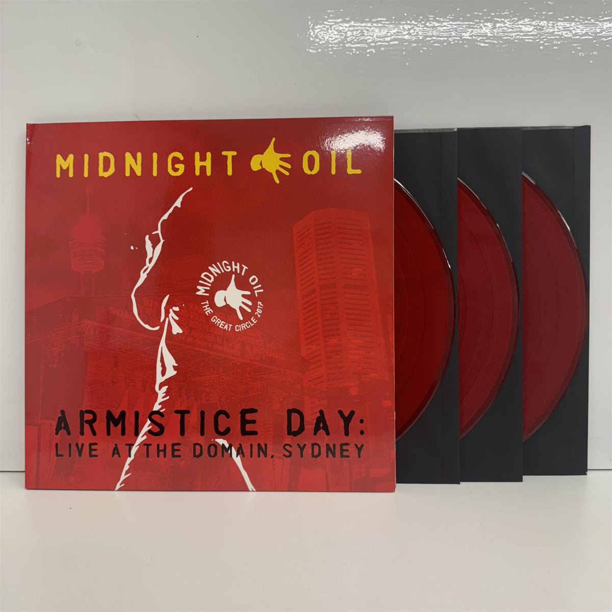 Midnight Oil | Armistice Day Live @ The Domain, Sydney | 3LP front cover