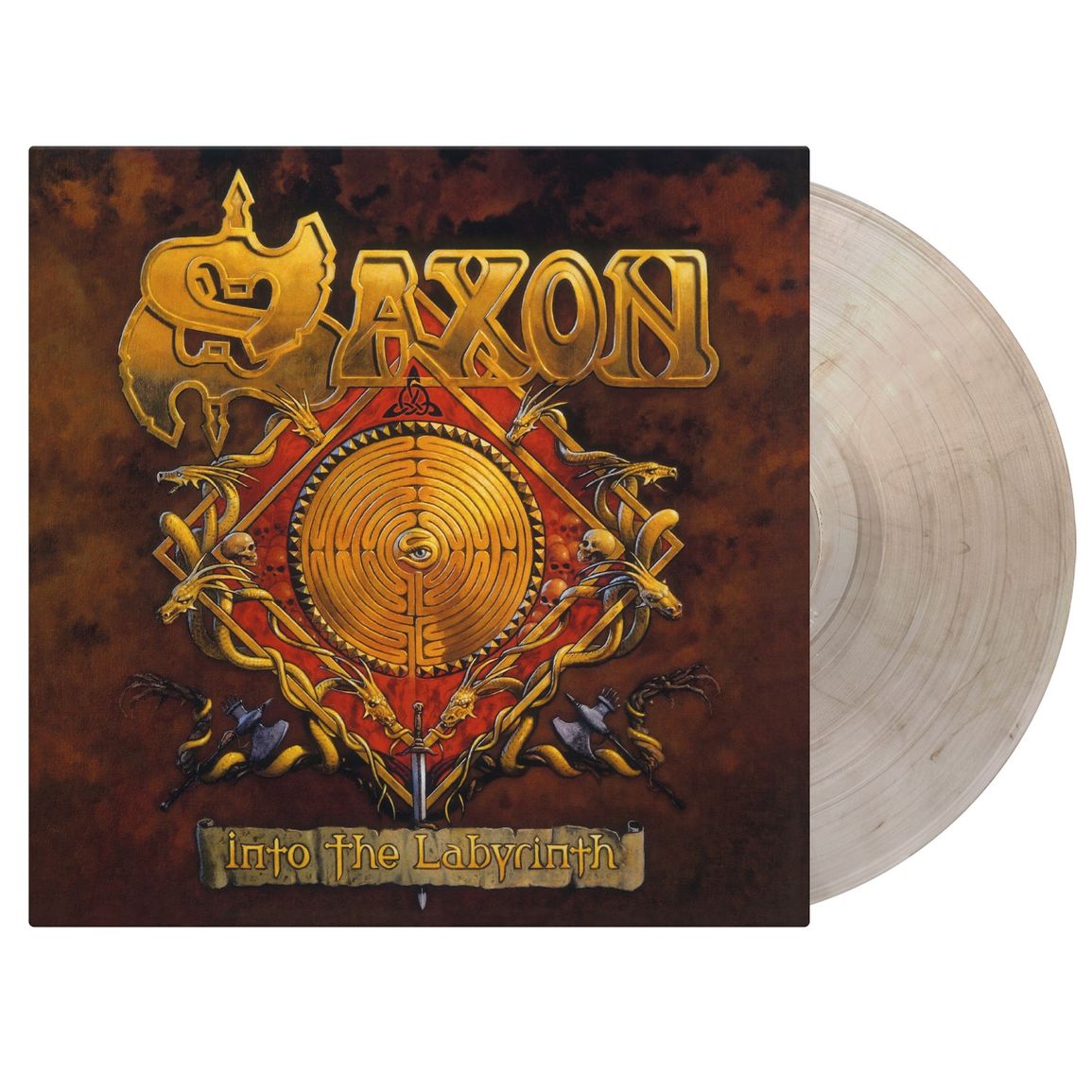 Saxon | Into The Labyrinth | 1LP Coloured Vinyl Crystal Clear