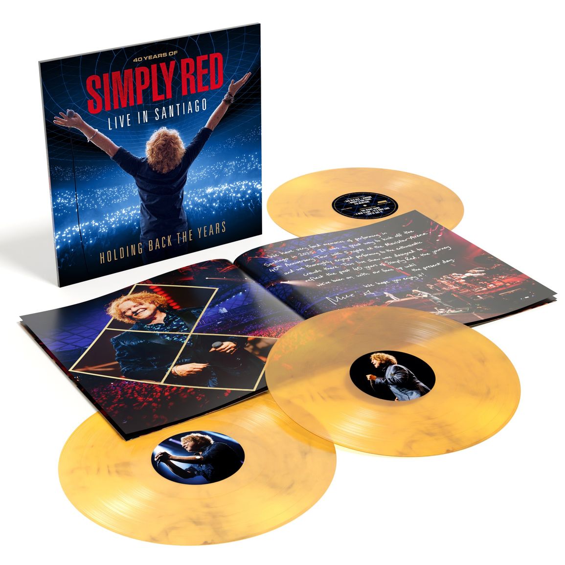 Simply Red | Holding Back The Years: Live In Santiago | 3LP Coloured Vinyl Yellow