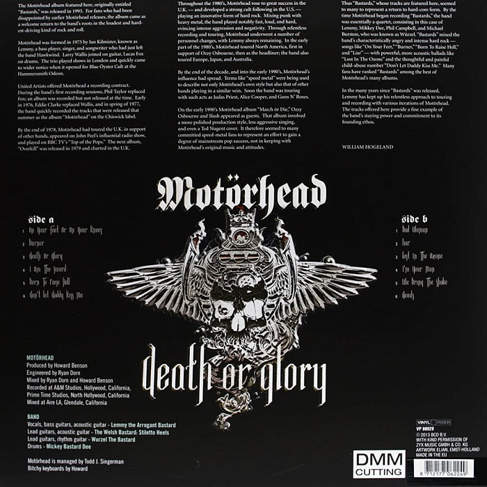 Motorhead | Death Or Glory Best Of | 1LP front cover