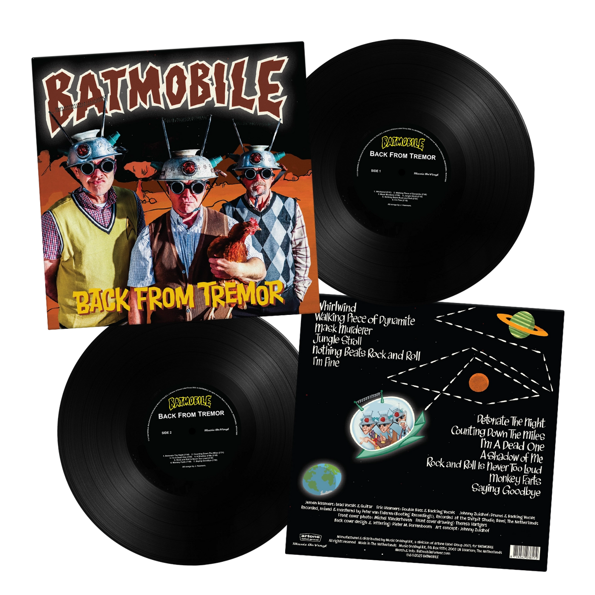 Batmobile | Back From Tremor | 1LP Coloured Vinyl Black artwork