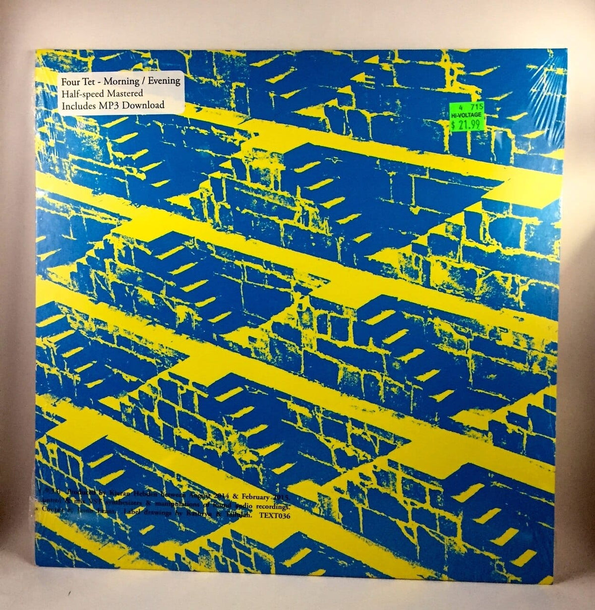 Four Tet | Morning Evening | 1LP front cover