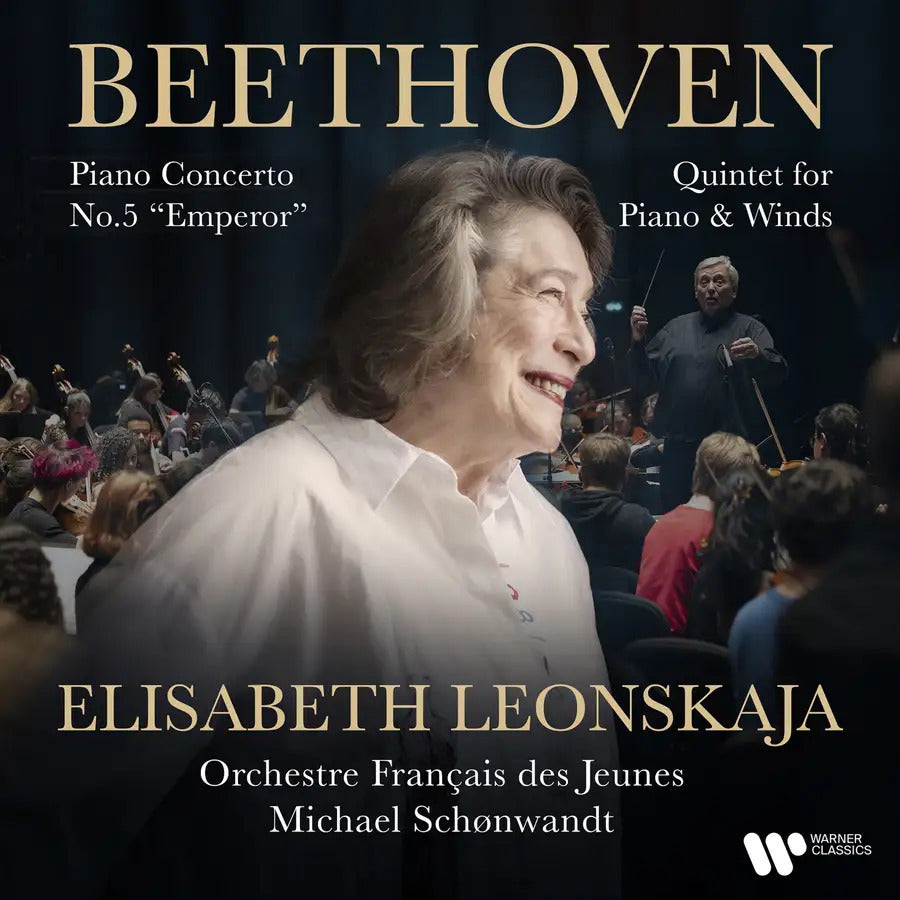 Elisabeth Leonskaja & Michael Schønwandt | Beethoven: Piano Concerto No. 5 “Emperor” / Quintet for Piano and Winds | CD